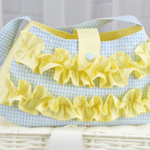 Girls frilly handbag with ruffle trim