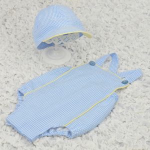 Boy's summer romper and baseball cap